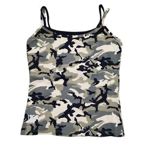 BrasilSul Camouflage Spaghetti Strap Top
